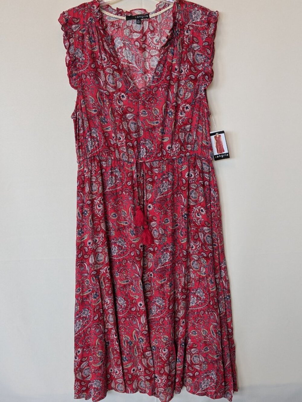 NEW Sangria Red Midi Dress